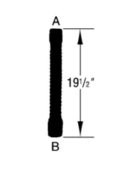 Kühlwasserschlauch - Radiator Hose Flex  31,75  x 38,1 x 495mm